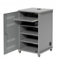 Medienschrank, fahrbar,  95 cm hoch, 58x61 (B/T) 